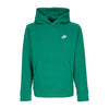Nike Felpa Cappuccio Uomo Sportswear Club Fleece Hoodie Malachite/malachite/white da uomo