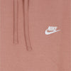 Nike Felpa Cappuccio Uomo Sportswear Club Fleece Hoodie Mineral Clay/mineral Clay/white da uomo
