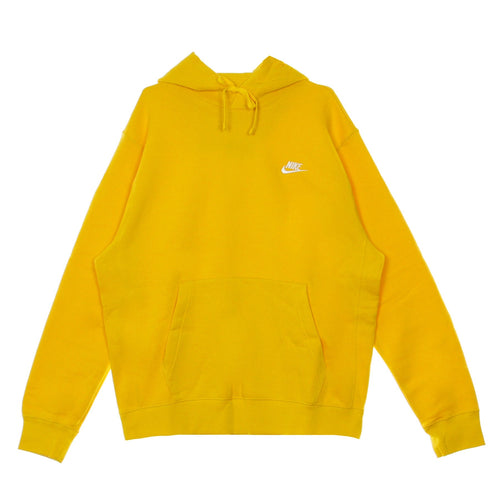 Nike Felpa Cappuccio Uomo Sportswear Club Fleece Hoodie University Gold/university Gold/white da uomo