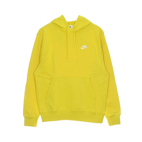Nike Felpa Cappuccio Uomo Sportswear Club Fleece Hoodie Vivid Sulfur/vivid Surfur/white da uomo