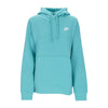 Nike Felpa Cappuccio Uomo Sportswear Club Fleece Hoodie Washed Teal/washed Teal/white da uomo
