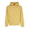 Nike Felpa Cappuccio Uomo Sportswear Club Fleece Hoodie Wheat Gold/wheat Gold/white da uomo
