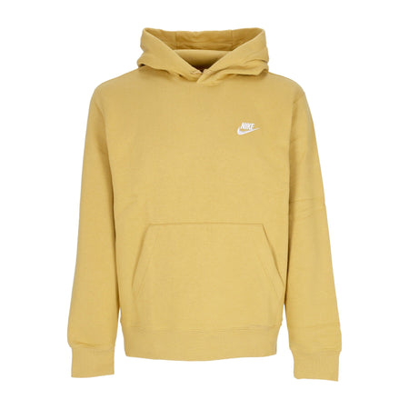 Nike Felpa Cappuccio Uomo Sportswear Club Fleece Hoodie Wheat Gold/wheat Gold/white da uomo