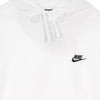 Nike Felpa Cappuccio Uomo Sportswear Club Fleece Hoodie White/white/black da uomo