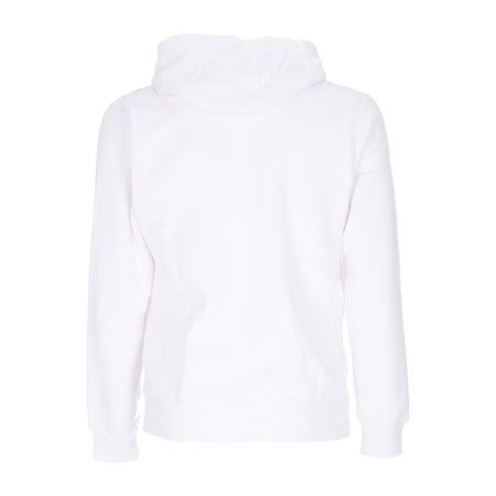 Nike Felpa Cappuccio Uomo Sportswear Club Fleece Hoodie White/white/black da uomo