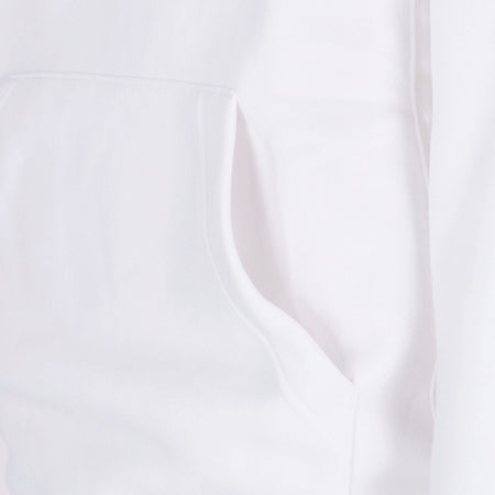 Nike Felpa Cappuccio Uomo Sportswear Club Fleece Hoodie White/white/black da uomo