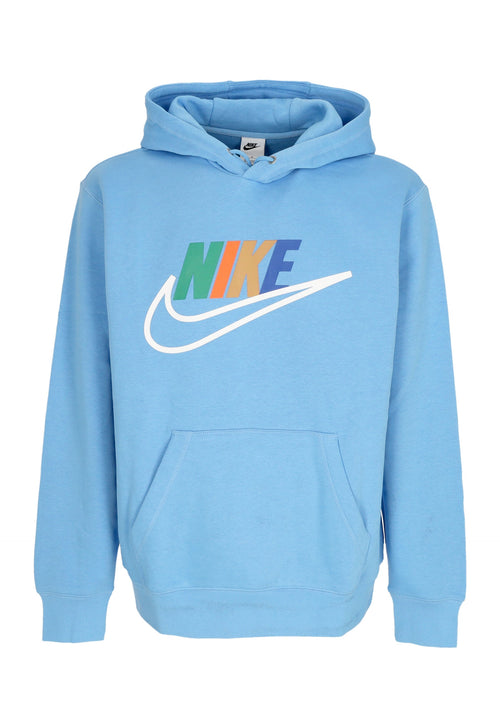 Nike Felpa Cappuccio Uomo Sportswear Futura Block Hoodie University Blue da uomo