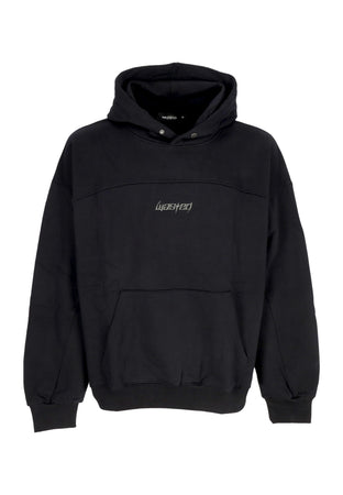 WASTED PARIS Felpa Cappuccio Uomo Switchblade Boxy Hoodie Black da uomo