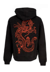 DOLLY NOIRE Felpa Cappuccio Uomo Tatsu Hoodie Black/orange da uomo