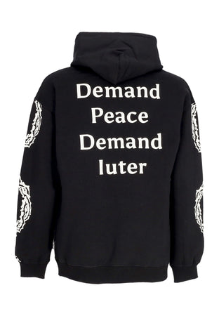 IUTER Felpa Cappuccio Uomo Thorns Hoodie Black da uomo