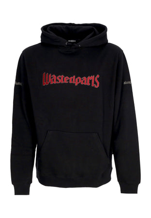 WASTED PARIS Felpa Cappuccio Uomo United Hoodie Black da uomo