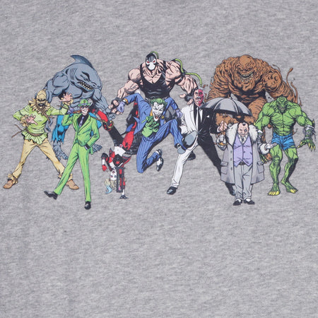 STAPLE Felpa Cappuccio Uomo Villains Graphic Hoodie X Batman Grey Heather da uomo