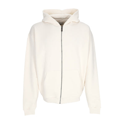 KARL KANI Felpa Cappuccio Zip Uomo Essential Zip Hoodie Off White da uomo