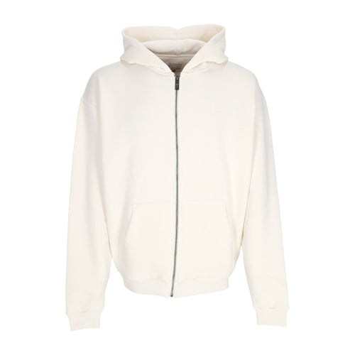 KARL KANI Felpa Cappuccio Zip Uomo Essential Zip Hoodie Off White da uomo