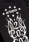 OCTOPUS Felpa Cappuccio Zip Uomo Lucha Libre Mask Full Zip Hoodie Black da uomo