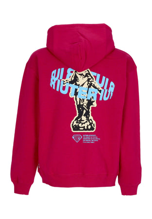 IUTER Felpa Cappuccio Zip Uomo Mary Zip Hoodie Sangria da uomo