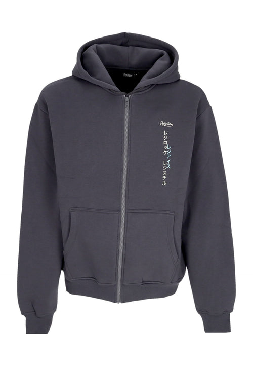DOLLY NOIRE Felpa Cappuccio Zip Uomo Regi Zip Hoodie Teal da uomo