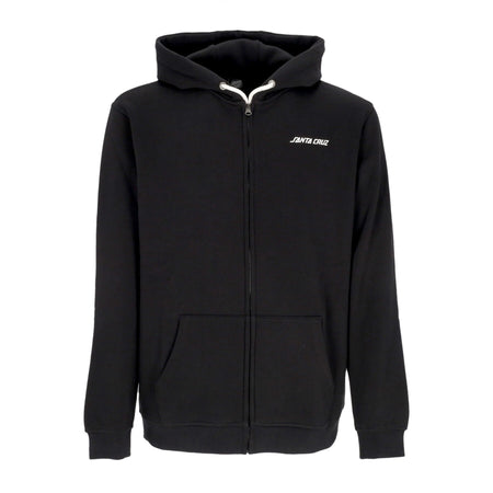 SANTA CRUZ Felpa Cappuccio Zip Uomo Screaming Flash Zip Hoodie Black da uomo