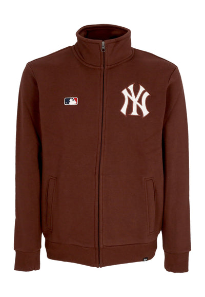 47 BRAND Felpa Collo Alto Uomo Mlb Emb Islington Tj Neyyan Cacao da uomo