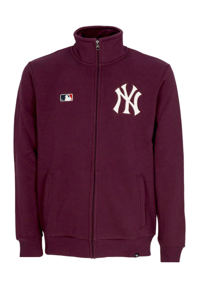 47 BRAND Felpa Collo Alto Uomo Mlb Emb Islington Tj Neyyan Plum da uomo