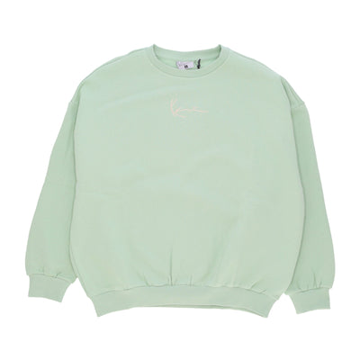 KARL KANI Felpa Girocollo Donna W Diner Crew Light Mint da donna
