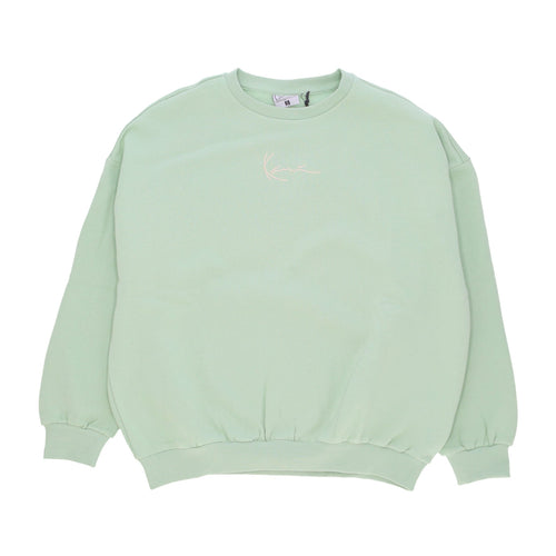 KARL KANI Felpa Girocollo Donna W Diner Crew Light Mint da donna