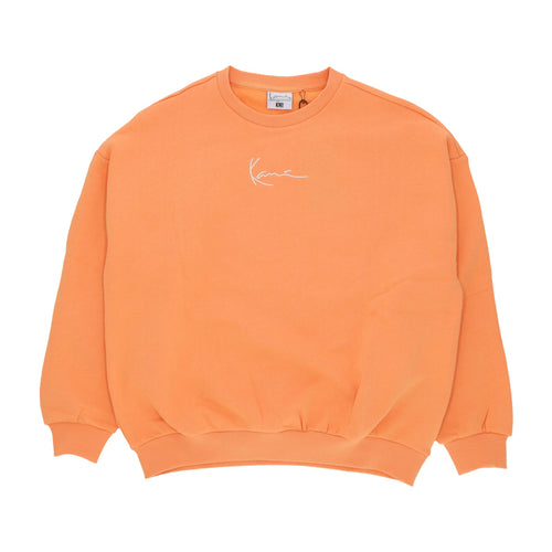 KARL KANI Felpa Girocollo Donna W Diner Crew Orange da donna