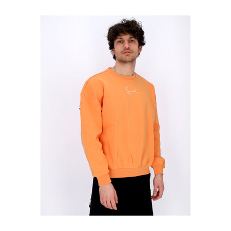 KARL KANI Felpa Girocollo Donna W Diner Crew Orange da donna