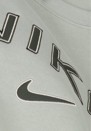 Nike Felpa Girocollo Donna W Sportswear Phoenix Fleece Over-oversized Logo Crewneck Jade Horizon/lt Orewood Brn/sequoia da donna