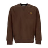 CARHARTT WIP Felpa Girocollo Uomo American Script Sweat Buckeye da uomo