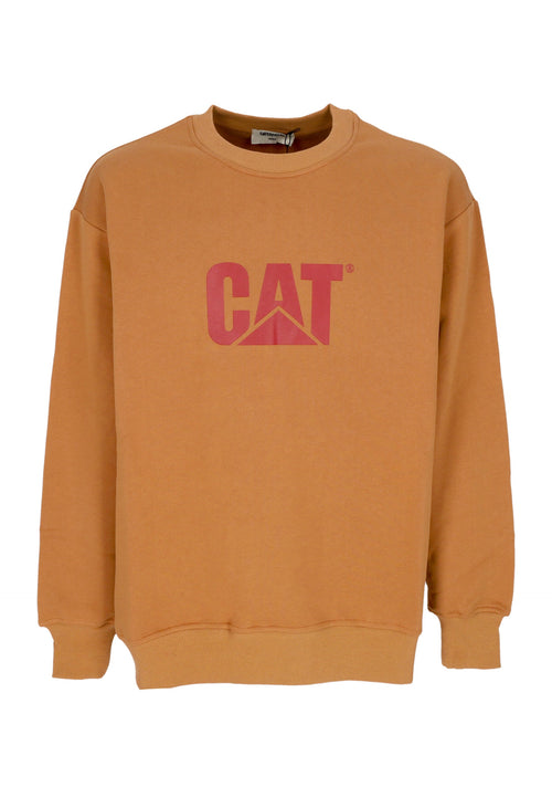 CATERPILLAR Felpa Girocollo Uomo Big Cat Logo Crewneck Duck da uomo