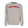 INDEPENDENT Felpa Girocollo Uomo Brigade Felt Crewneck Cement da uomo