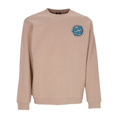 SANTA CRUZ Felpa Girocollo Uomo Dressen Rose One Crewneck Taupe da uomo