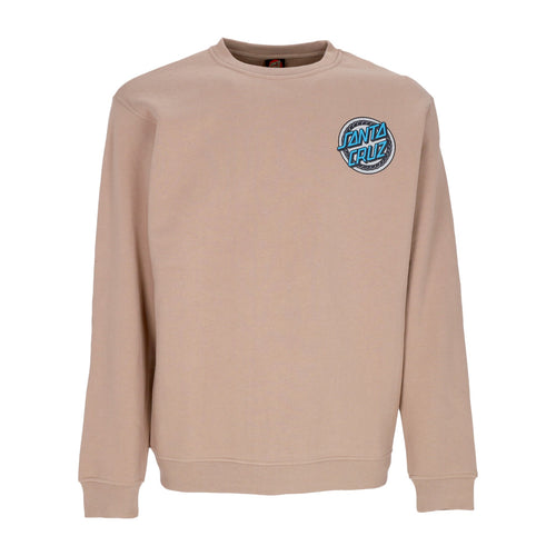 SANTA CRUZ Felpa Girocollo Uomo Dressen Rose One Crewneck Taupe da uomo