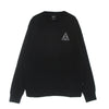 HUF Felpa Girocollo Uomo Essentials Tt Crew Black da uomo