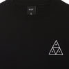 HUF Felpa Girocollo Uomo Essentials Tt Crew Black da uomo