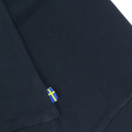 FJALLRAVEN Felpa Girocollo Uomo Logo Sweater Dark Navy da uomo
