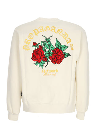 PROPAGANDA Felpa Girocollo Uomo Mantis Crewneck Bone da uomo