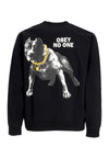 OBEY Felpa Girocollo Uomo No One Fleece Black da uomo