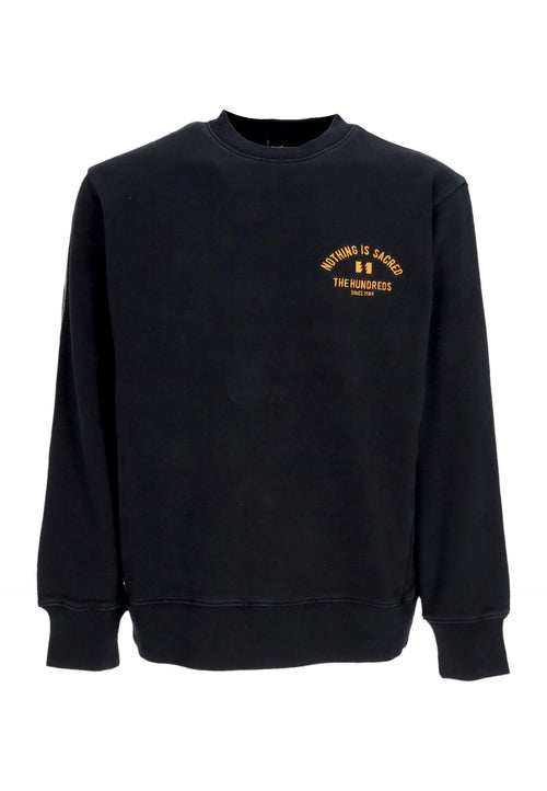 THE HUNDREDS Felpa Girocollo Uomo Temp Crewneck Black da uomo