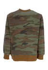 THE HUNDREDS Felpa Girocollo Uomo Temp Crewneck Brown da uomo