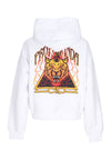 PROPAGANDA Felpa Leggera Cappuccio Corta Donna W Triangle Bengala Crop Top Hoodie White da donna