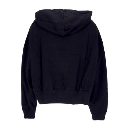 Nike Felpa Leggera Cappuccio Donna W Sportswear Jersey Oversized Pullover Hoodie Black/white da donna