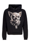 PHOBIA Felpa Leggera Cappuccio Uomo Angry Dog Hoodie Black da uomo