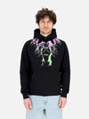 PHOBIA Felpa Leggera Cappuccio Uomo Bicolor Lightning Print Hoodie Black da uomo