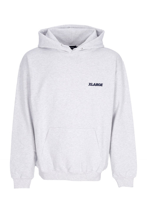 XLARGE Felpa Leggera Cappuccio Uomo Chenille Slanted Og Pullover Hooded Ash da uomo
