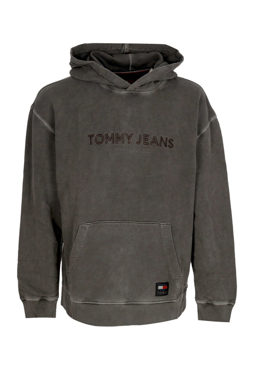 Tommy Hilfiger Felpa Leggera Cappuccio Uomo Classic Hoodie Black da uomo