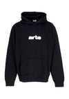 ARTE Felpa Leggera Cappuccio Uomo Embroidery Logo Hoodie Black da uomo