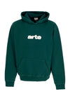 ARTE Felpa Leggera Cappuccio Uomo Embroidery Logo Hoodie Green da uomo