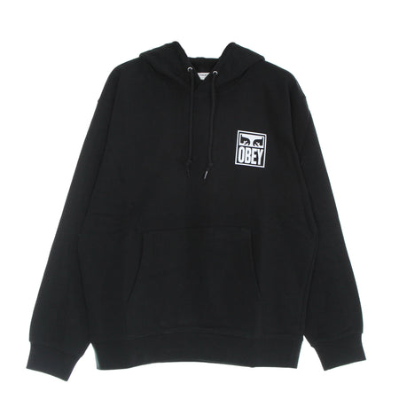 OBEY Felpa Leggera Cappuccio Uomo Eyes Icon 2 Premium French Terry Hooded Po Black da uomo